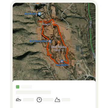 Un mapa 3D con una polilínea naranja que muestra una ruta de una actividad de Strava.