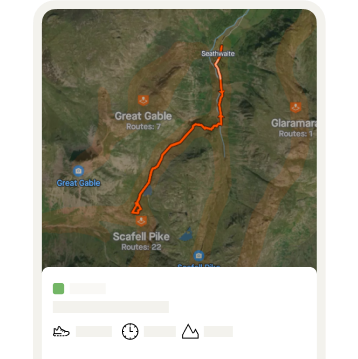 Peta 3D dengan garis poligon oranye menampilkan rute dari aktivitas Strava.