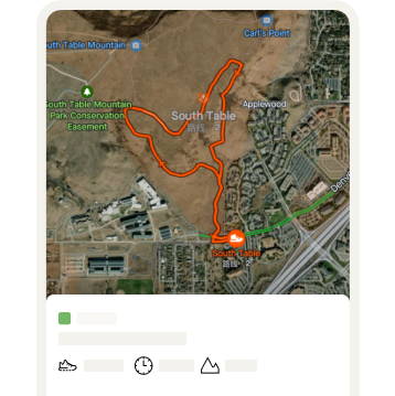 一张 3D 地图，上标橙色活动曲线，展示 Strava 上进行的活动路线。